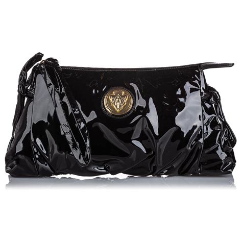 gucci patent leather clutch